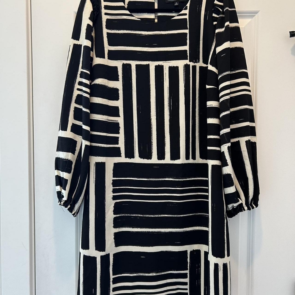 Eloquii Women's Black and White Dress